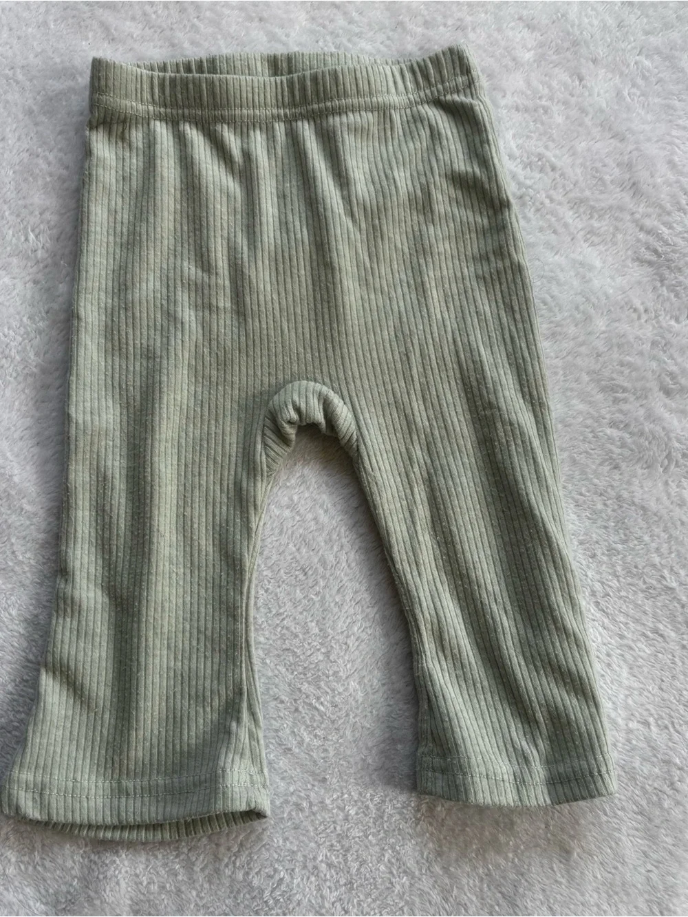 Rachel Zoe Baby Girl 3-Piece Ribbed Outfit Lot – Neutral Onesies & Pants Set